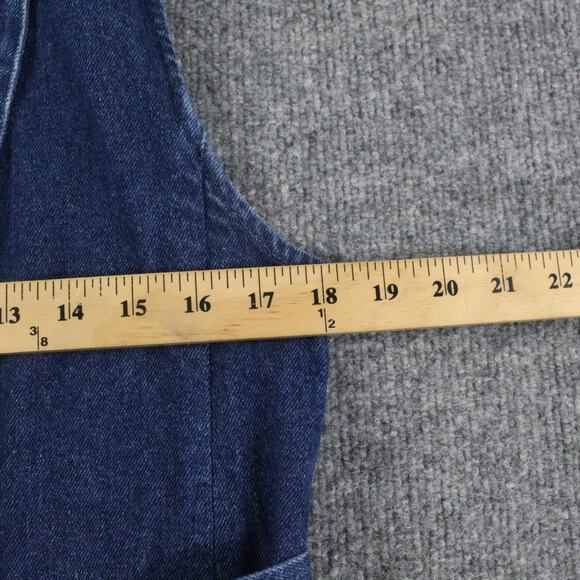 Sezane Jacket Small Antonina Vest Denim Blazer Belted Sleeveless Waistcoat Blue - Picture 9 of 10